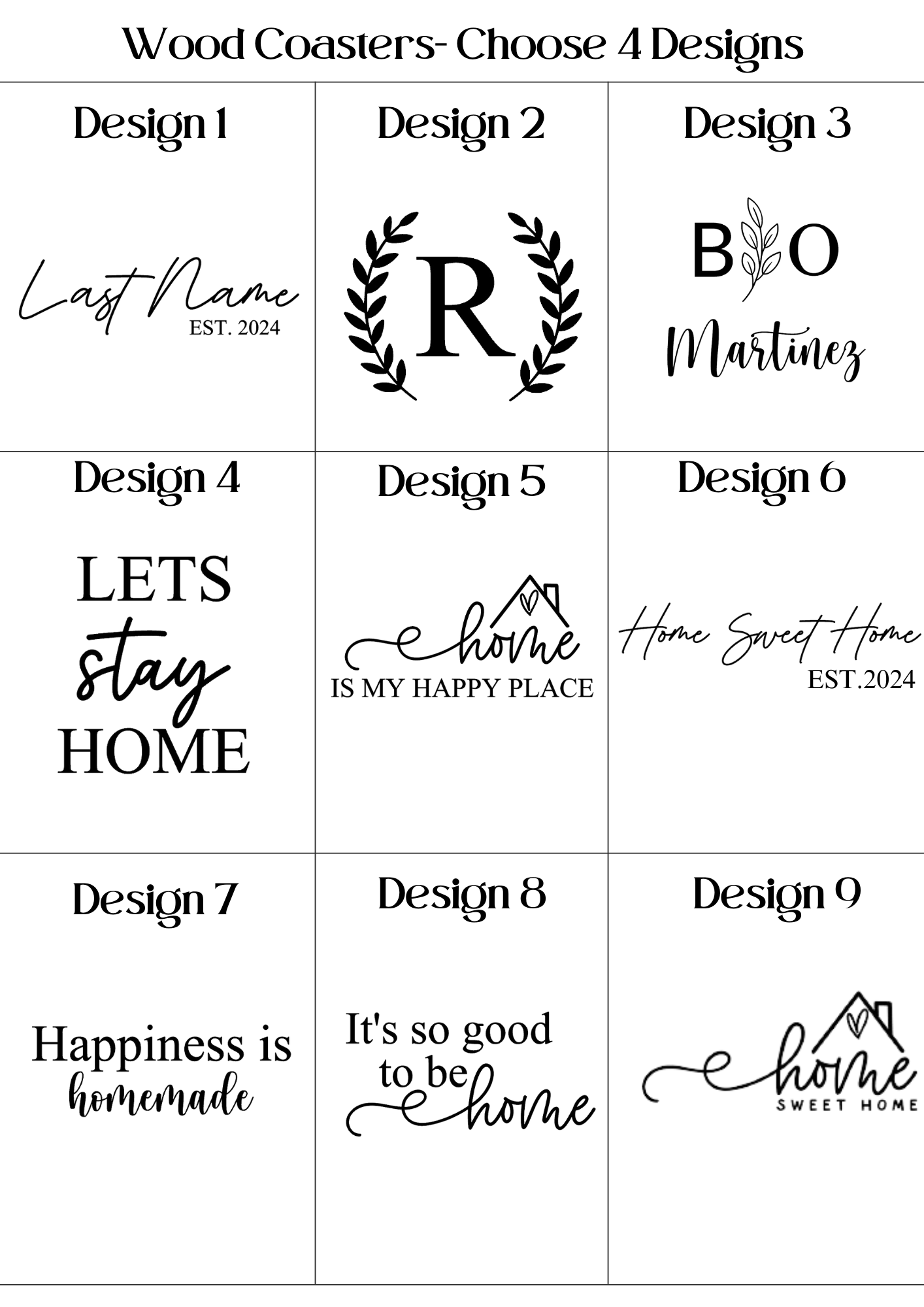 Marble & Acacia Wood Coasters with Display Stand