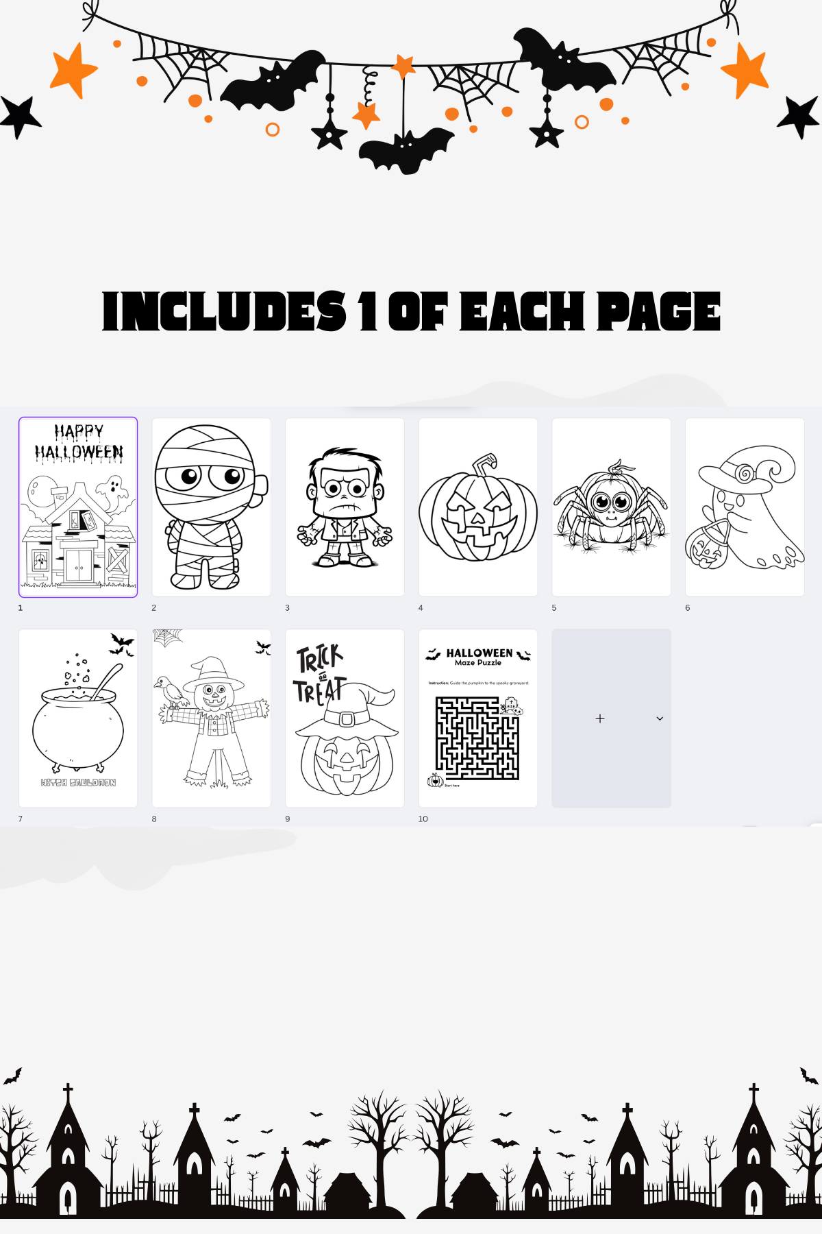 Halloween Coloring Activity Favor