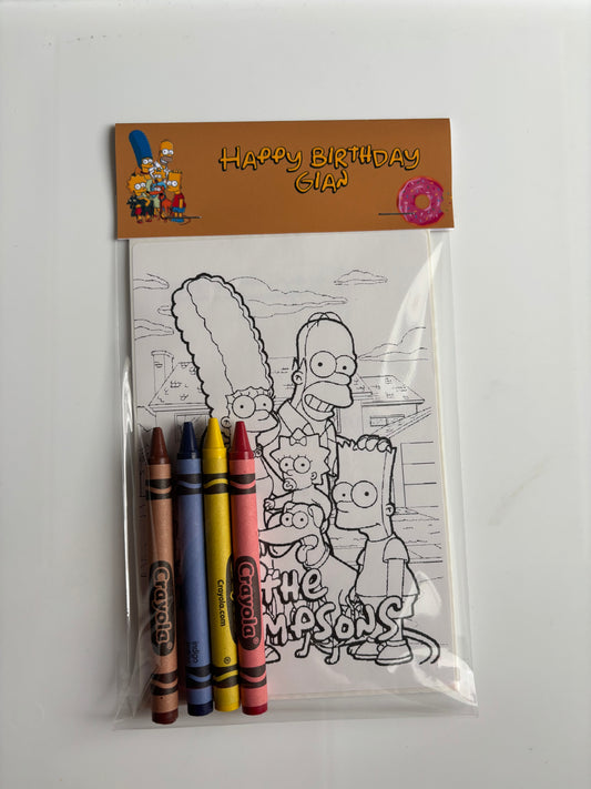 Coloring Activity Party Favor