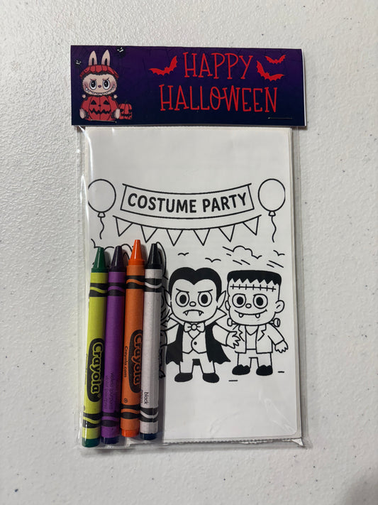 Halloween Coloring Activity Favor