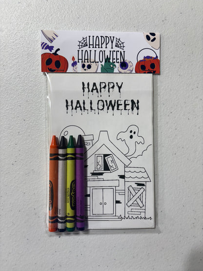 Halloween Coloring Activity Favor