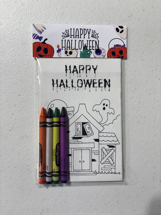 Halloween Coloring Activity Favor