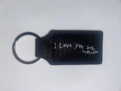 Custom Leather Faux Keychains
