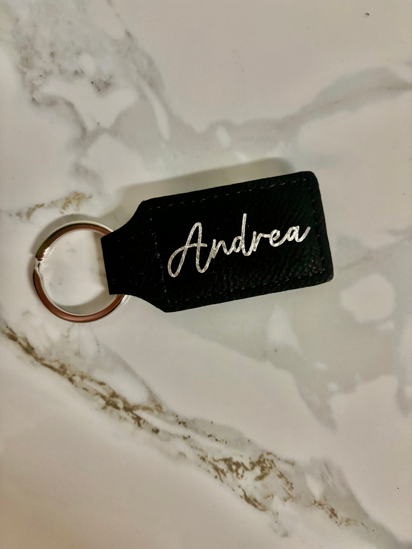 Custom Leather Faux Keychains
