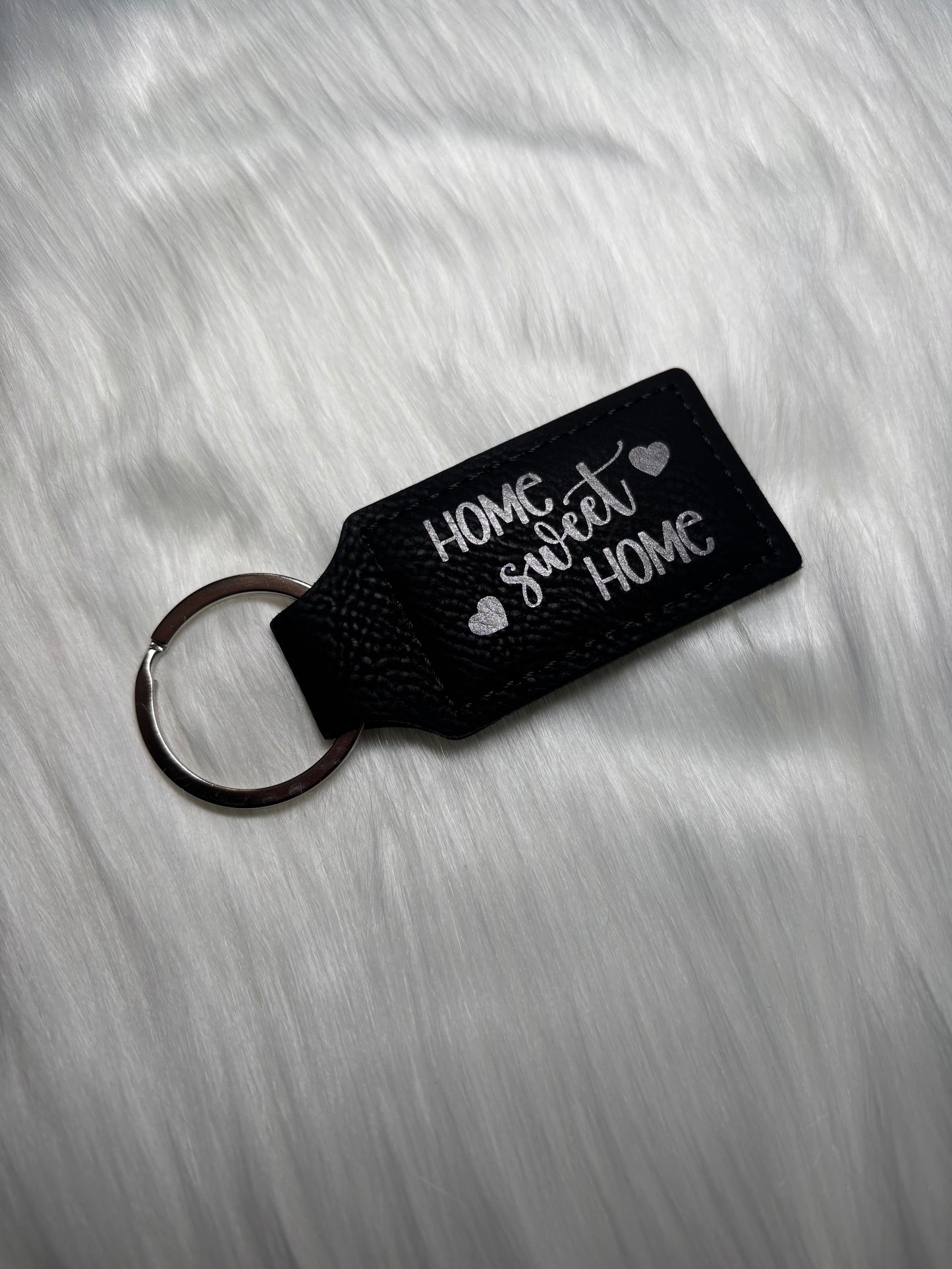 Custom Leather Faux Keychains