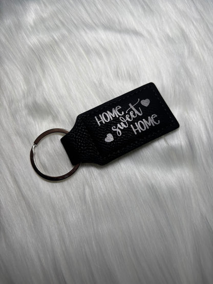 Custom Leather Faux Keychains