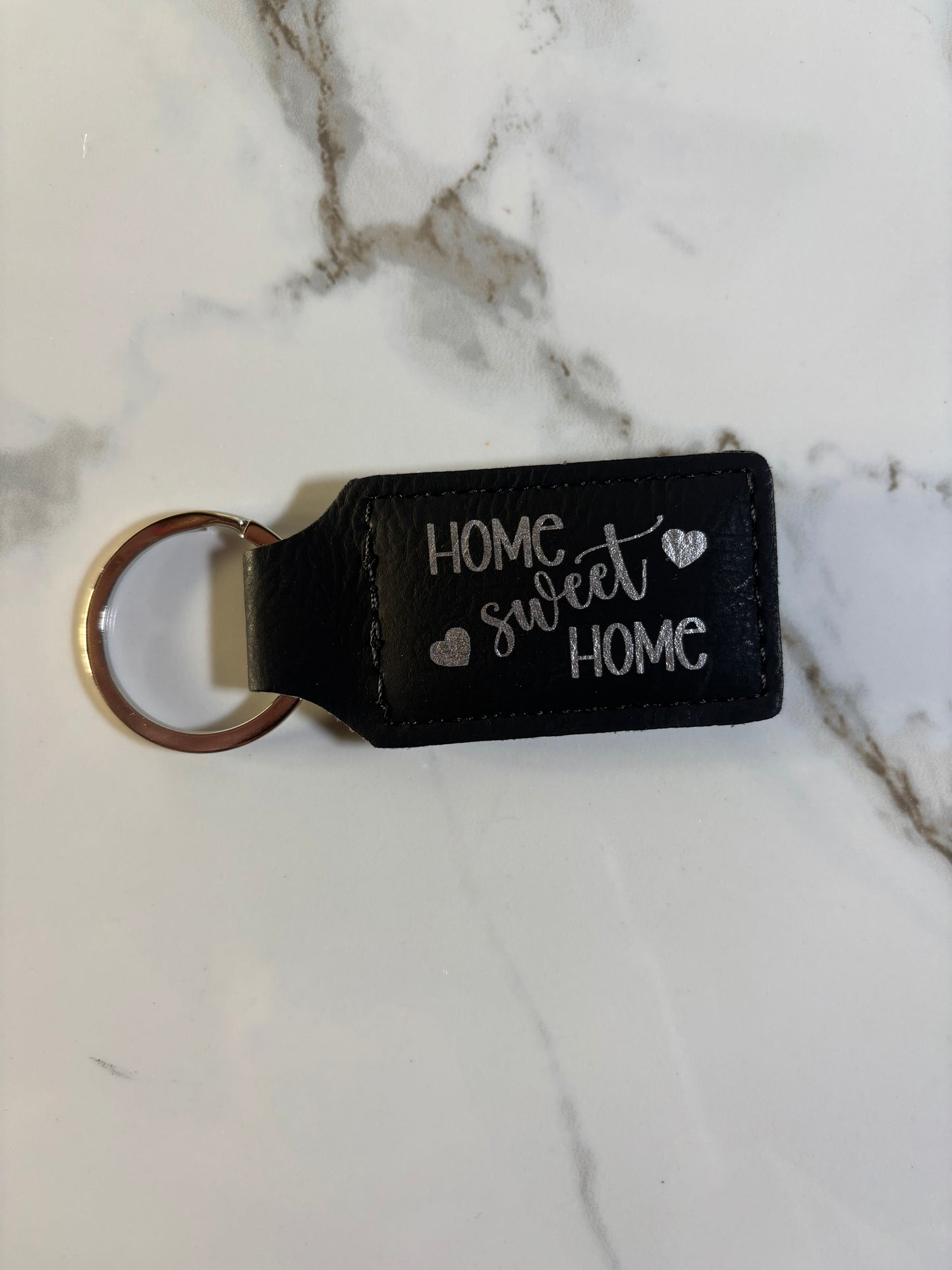 Custom Leather Faux Keychains