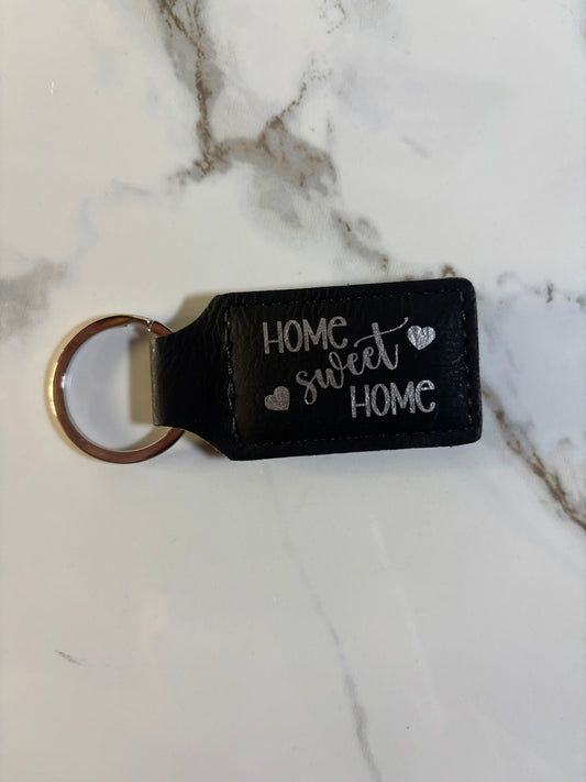 Custom Leather Faux Keychains