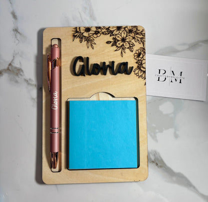 Personalized Sticky Note Holder