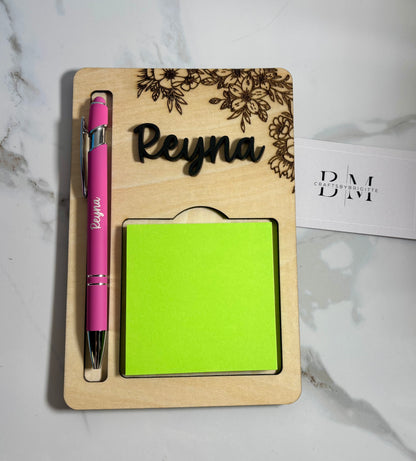 Personalized Sticky Note Holder