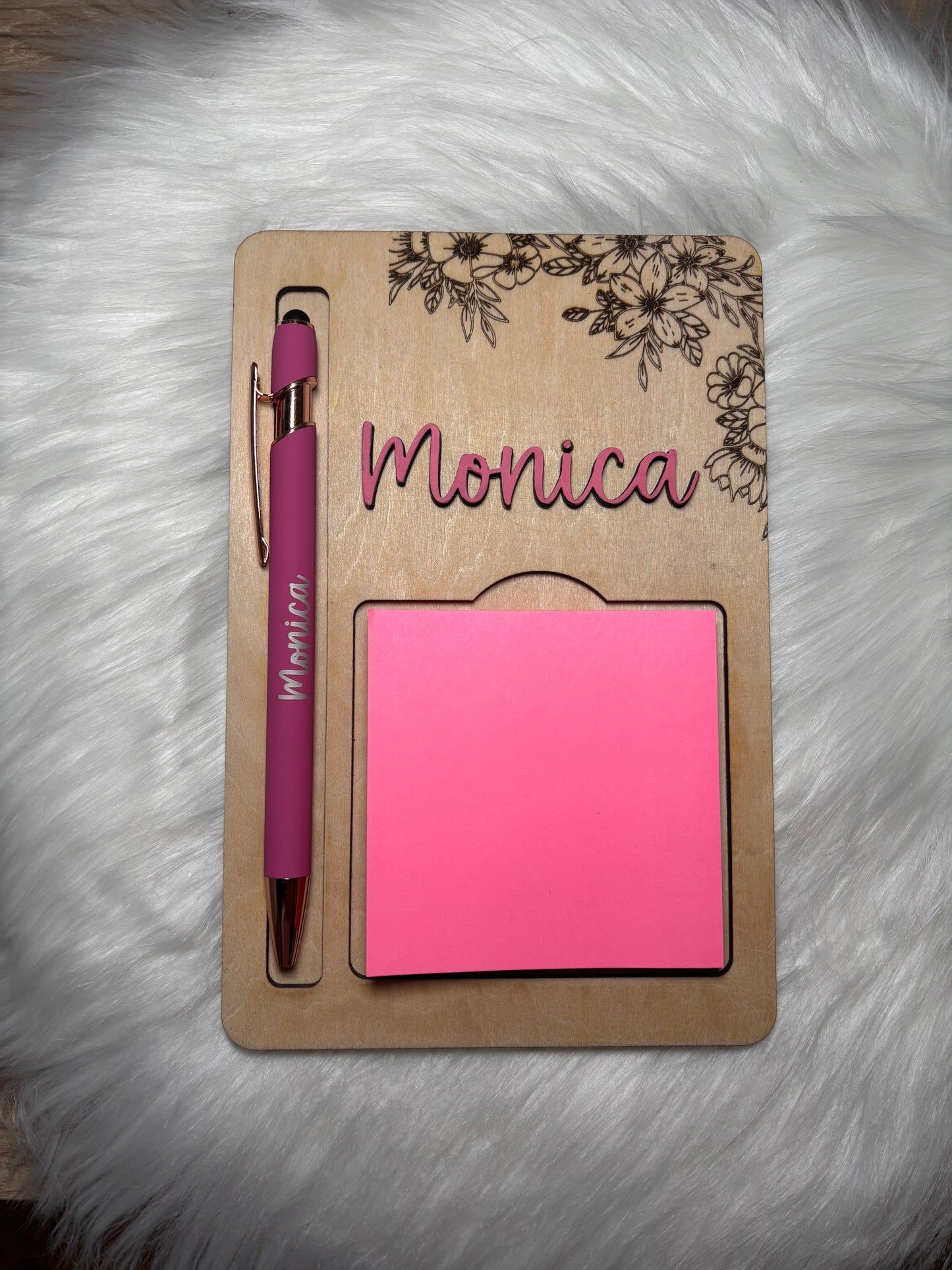 Personalized Sticky Note Holder