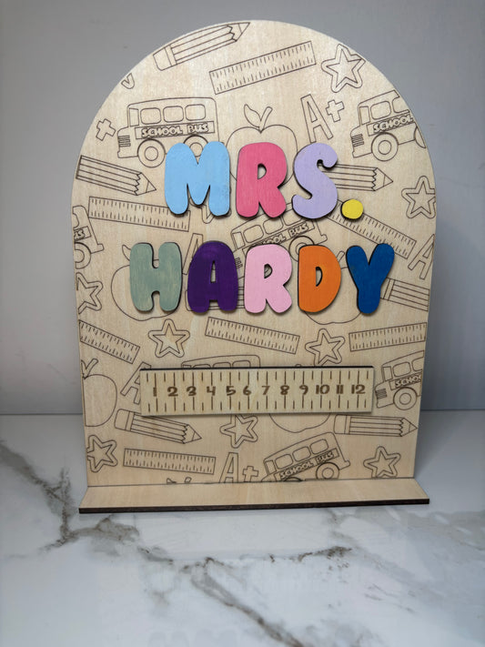 Teacher Name Stand