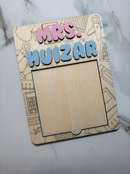 Teacher Sticky Note Holder