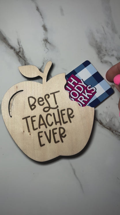 Teacher Gift Card Holder